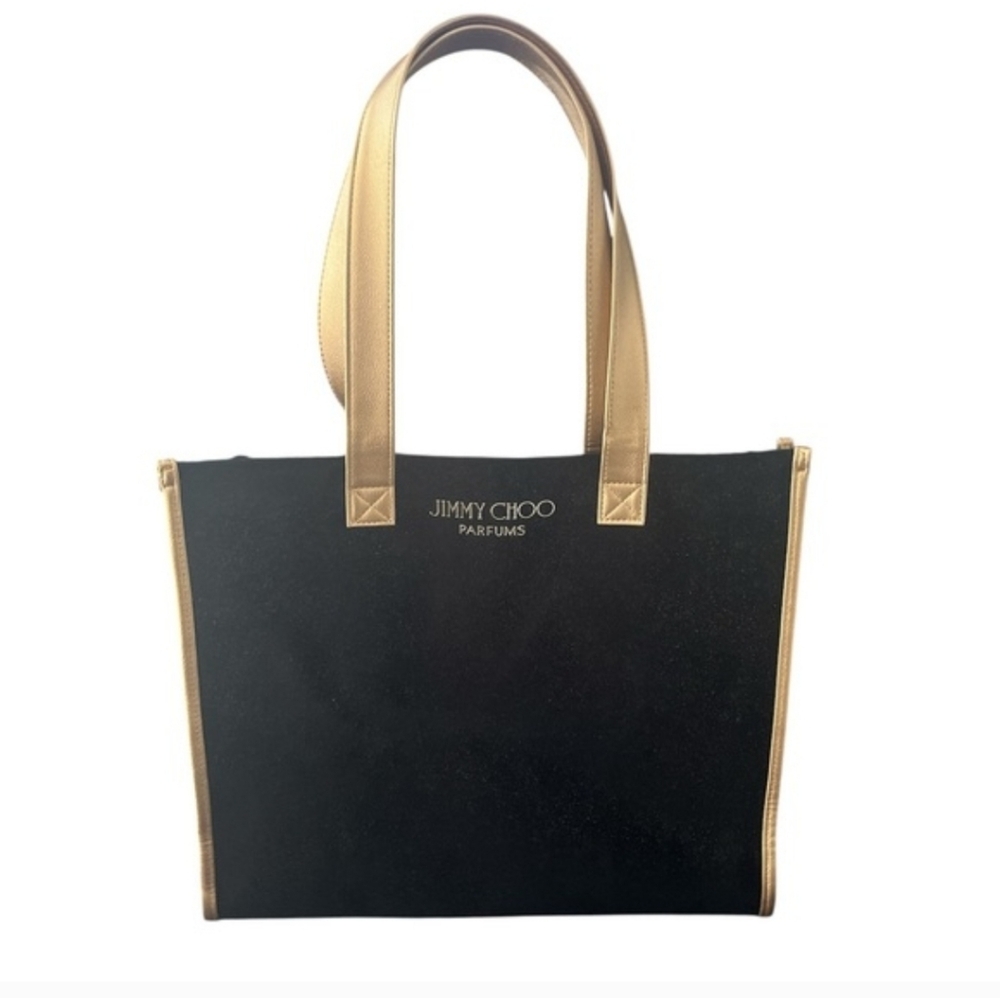 Jimmy Choo Parfums Black & Gold Tote Bag NWOT